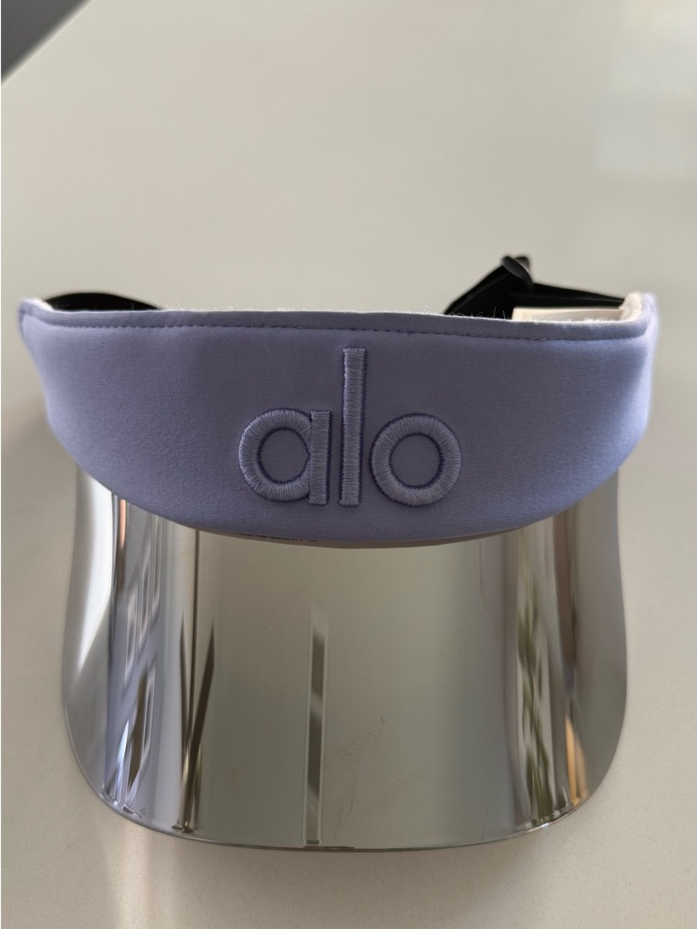 ALO Yoga Lavender Visor with Reflective Silver Brim